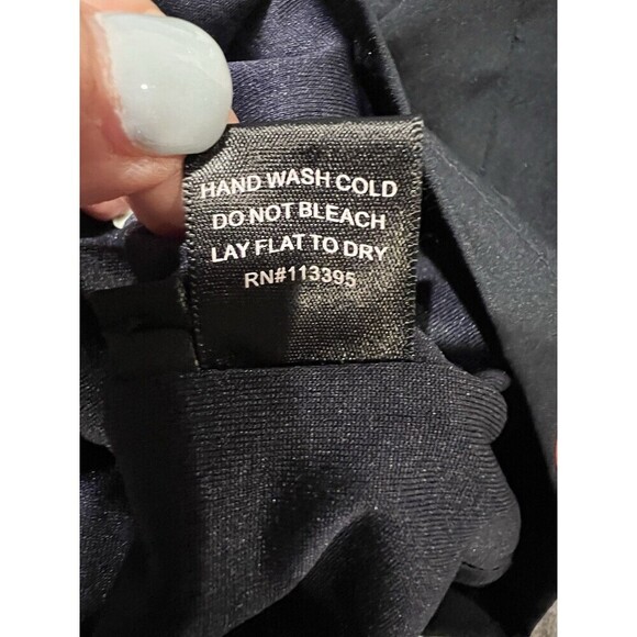 Pookie & Sebastian Womens Dress Navy Blue Sheath Above Knee Sleeveless Small - Picture 7 of 7